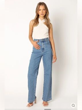 Abrand High-Rise & Wide Straight Leg Jeans